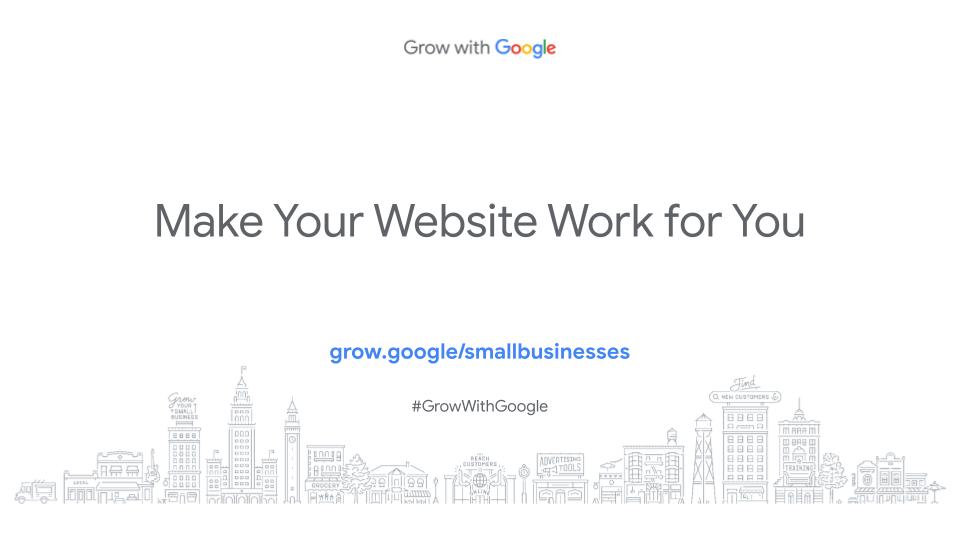 make your website work for you