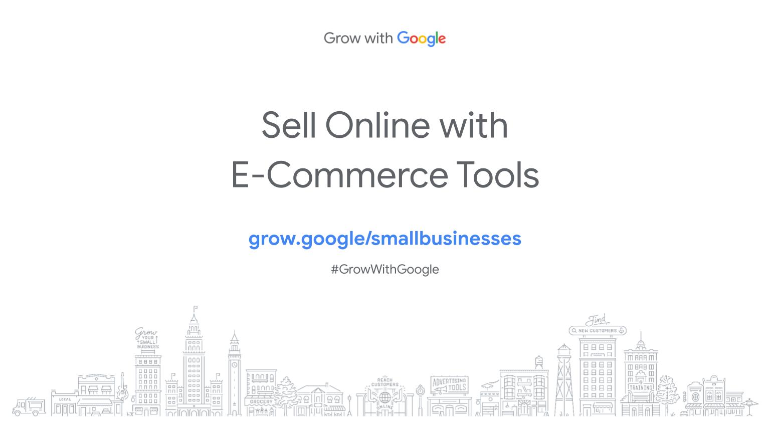 sell online with e-commerce