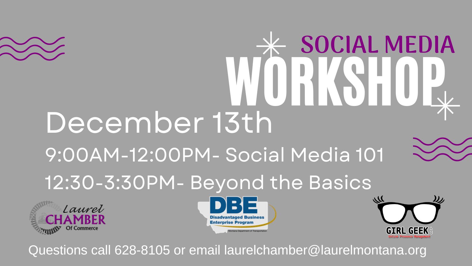laurel montana social media workshop 12/13/22