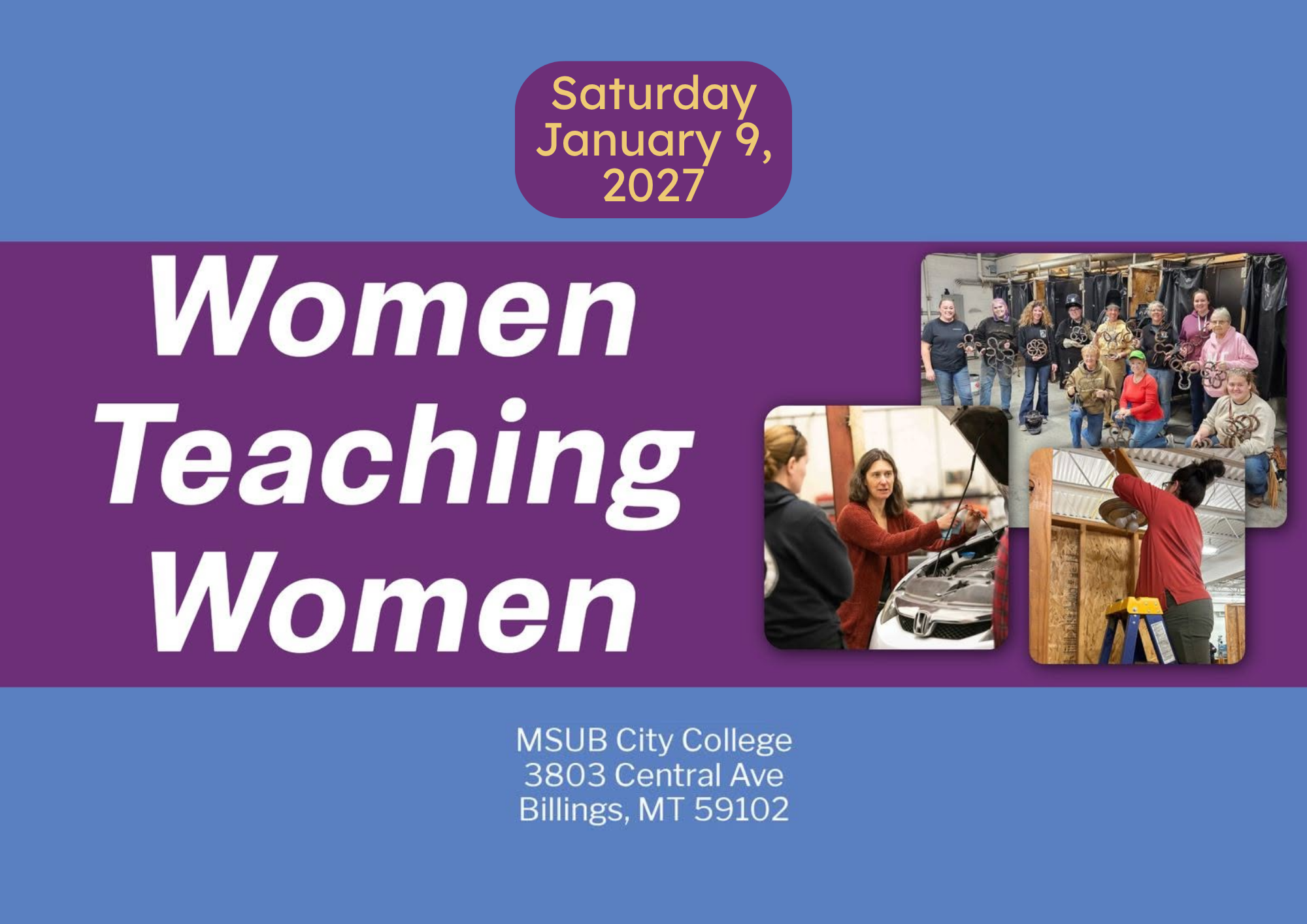 free teaching workshops for women in BIllings