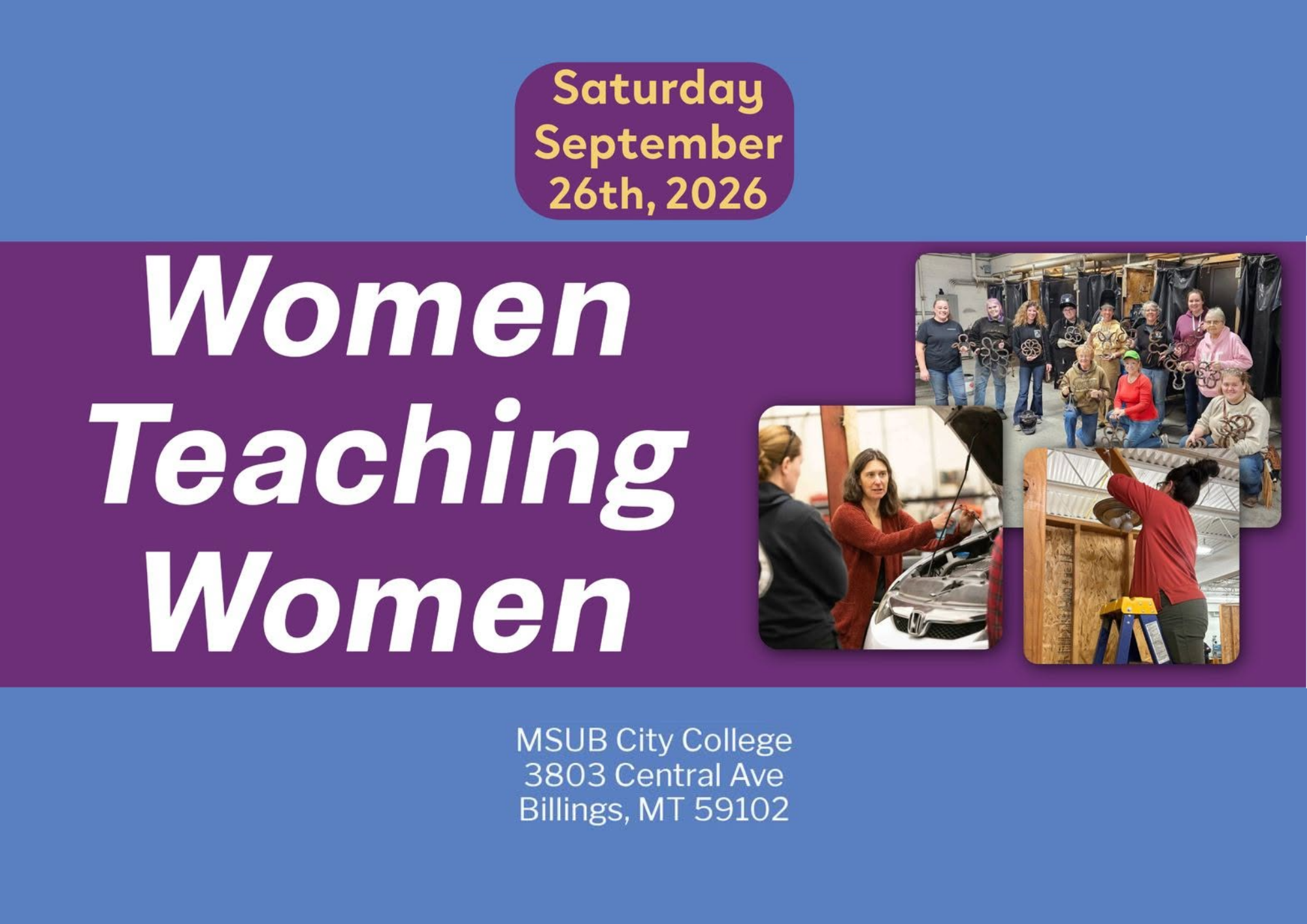 free teaching workshops for women in BIllings